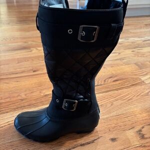Women’s black size 6 Sperry rain/weather boots